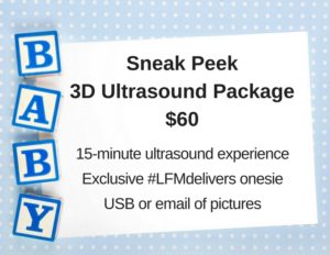 Sneak Peek3D Ultrasound Package$60