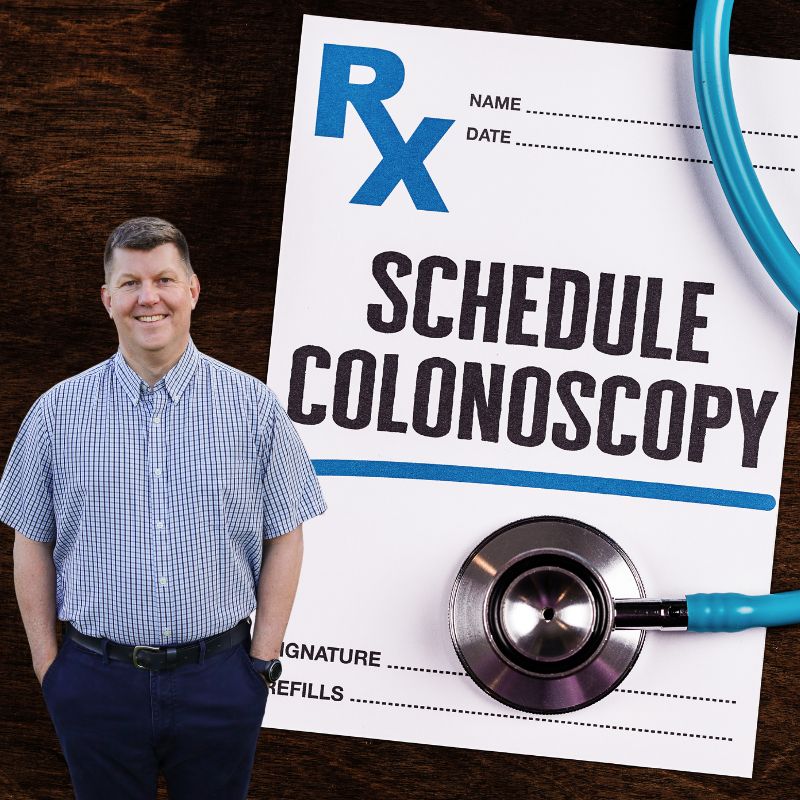 Reminder to schedule colonoscopy graphic